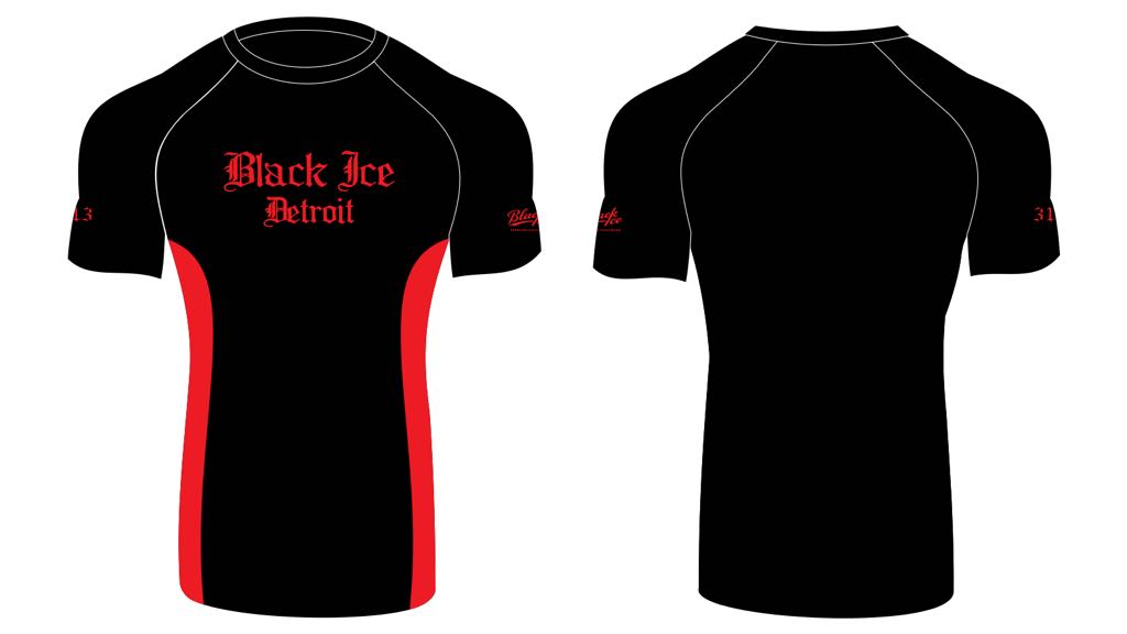 Black Ice Detroit Premium Ranked Rashguard