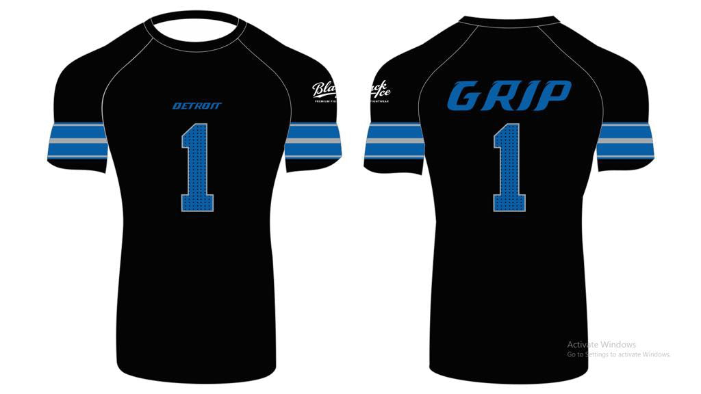 Black Ice Premium Rash Guard - Detroit GRIP
