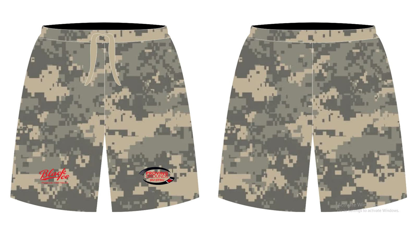 Black Ice Premium No-gi Grappling/Wrestling Shorts - Camouflage
