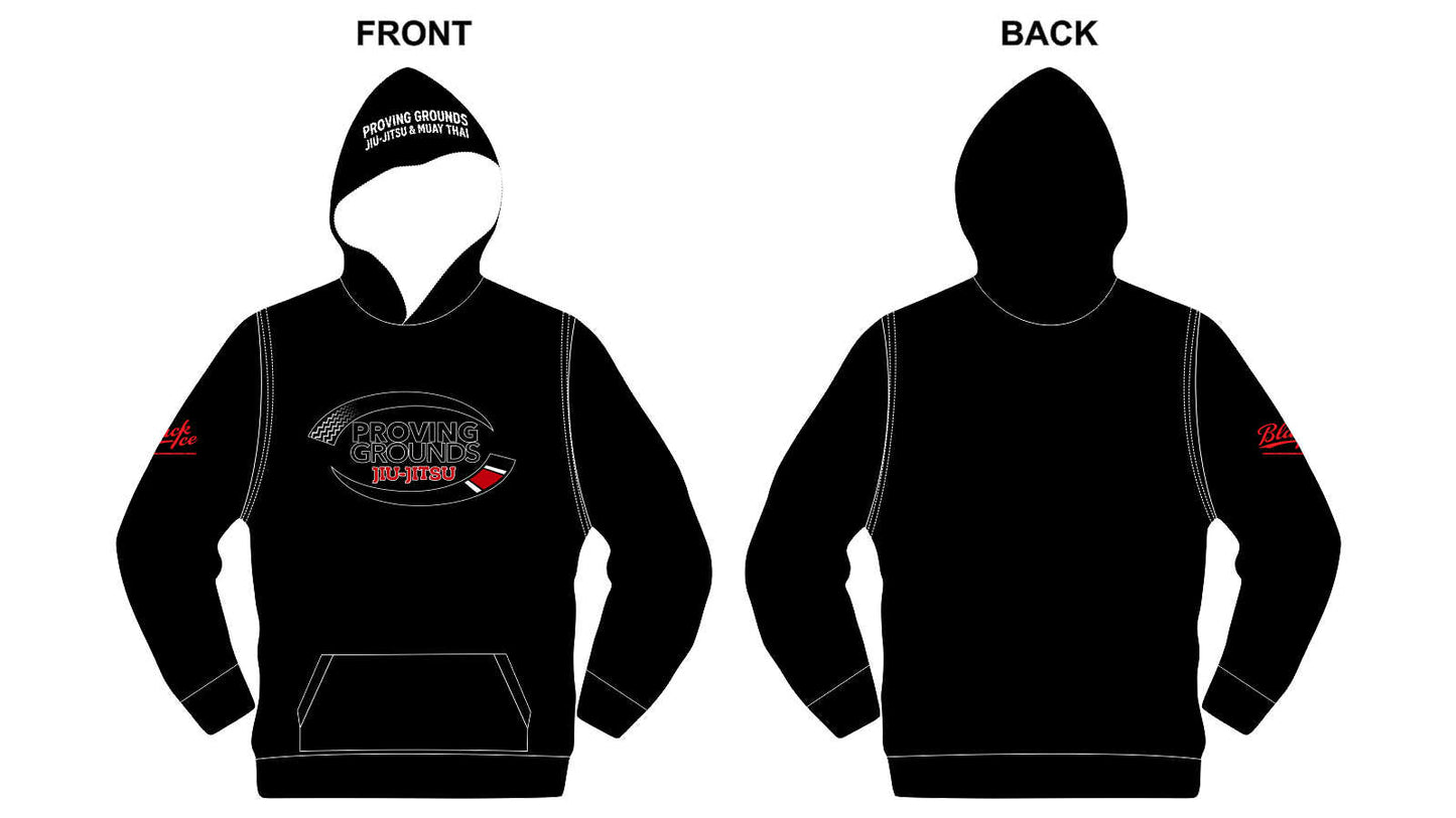 Proving Grounds Premium Embroidered Hoodie - Black
